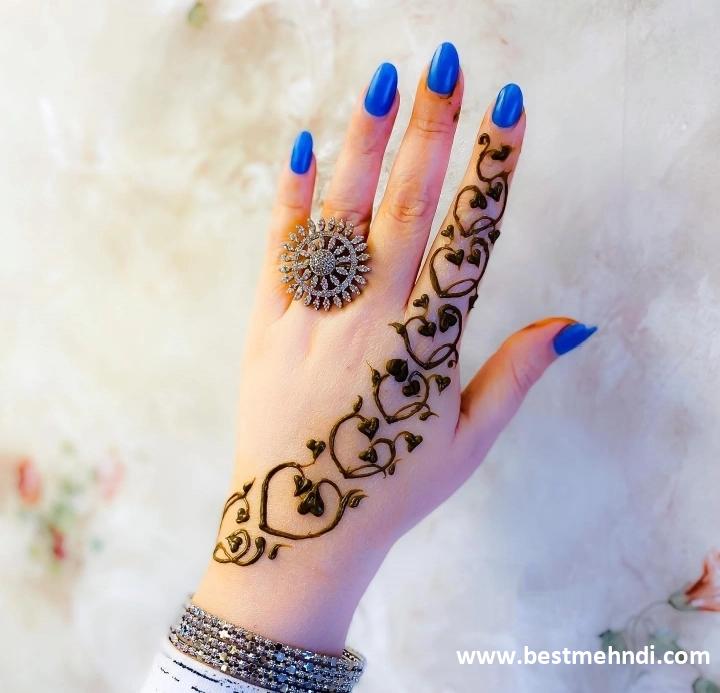 mehndi design simple new 2022 back hand