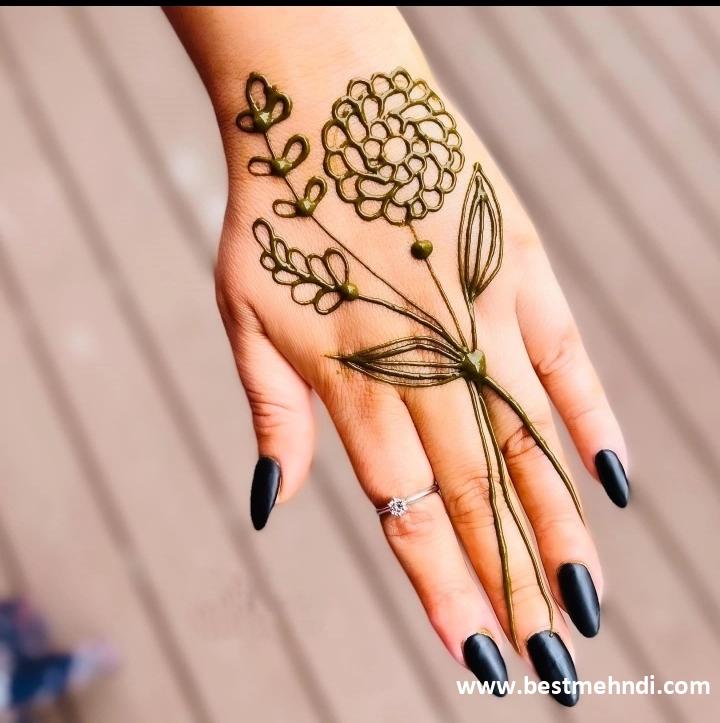 bridal mehndi design back