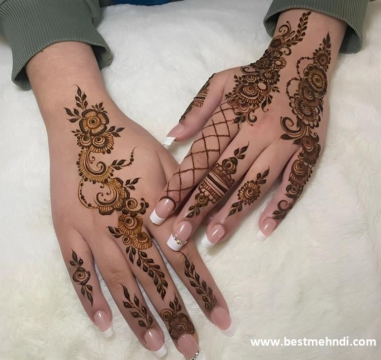 mehndi designs khafif back hand