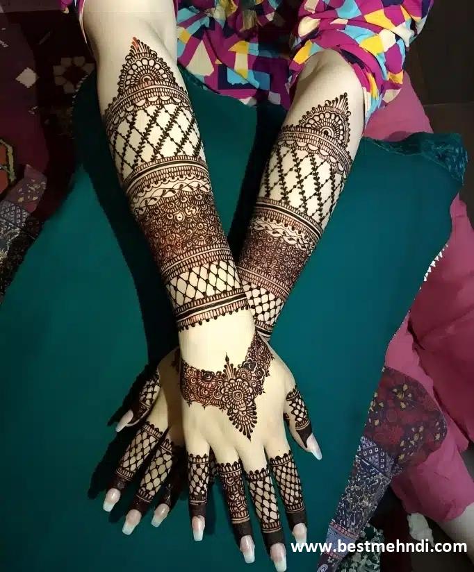 mehndi design back hand full