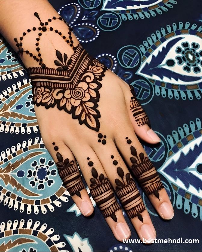 mehndi background decoration