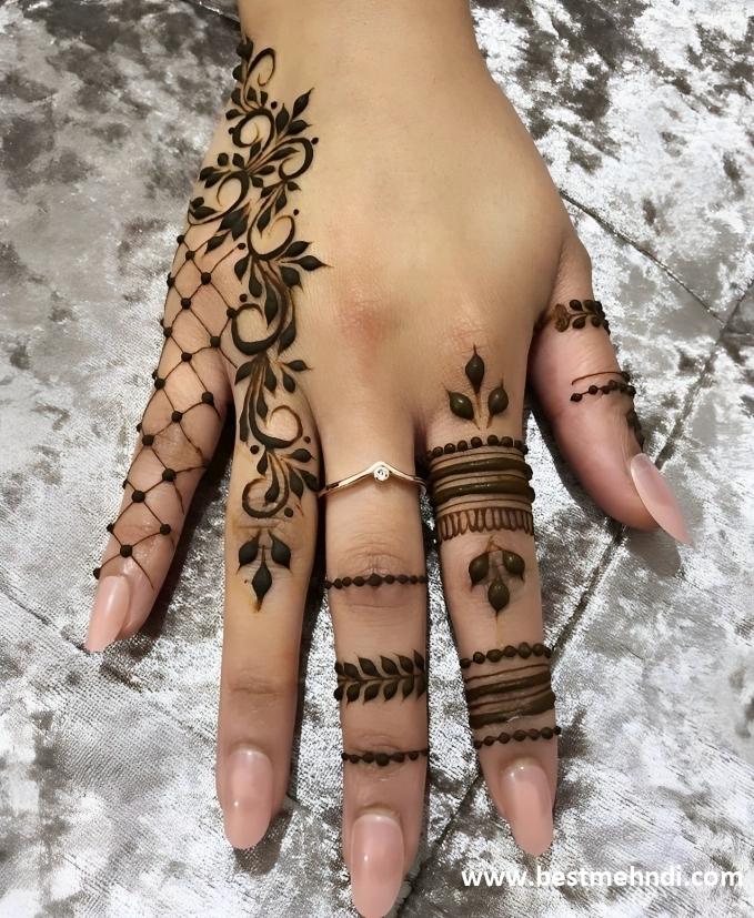 mehndi design 2023 back hand simple