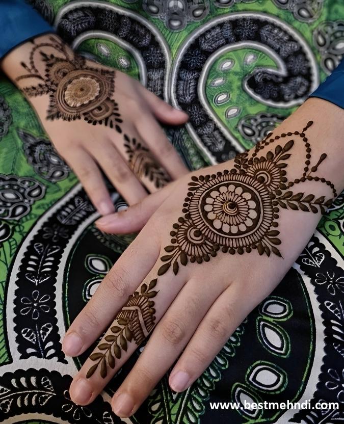 mehndi design back side simple simple and beautiful