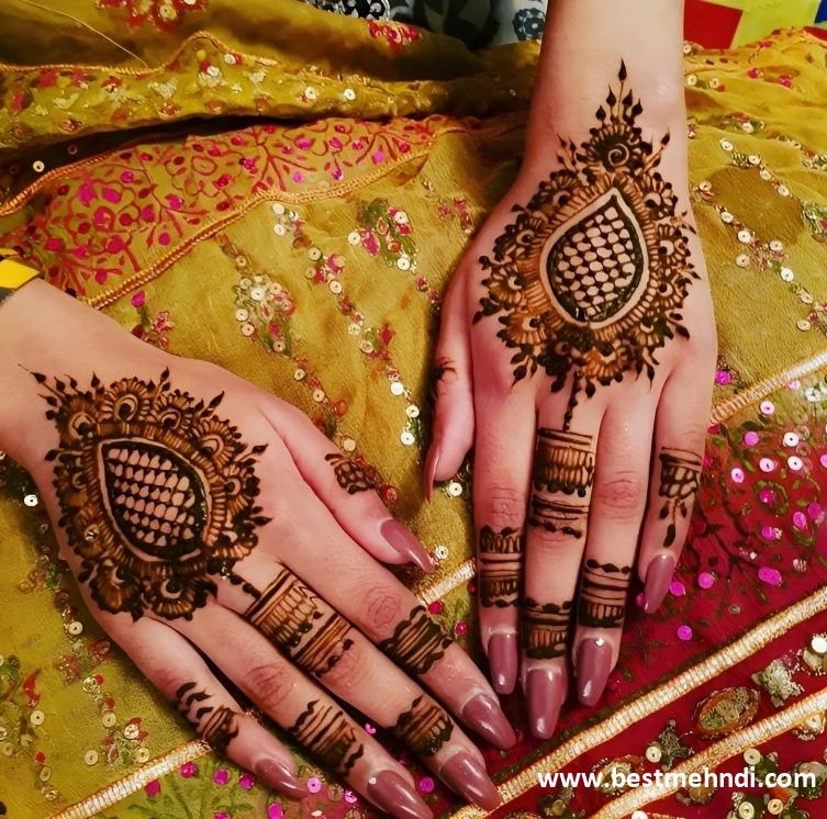 mehndi designs for back hand easy