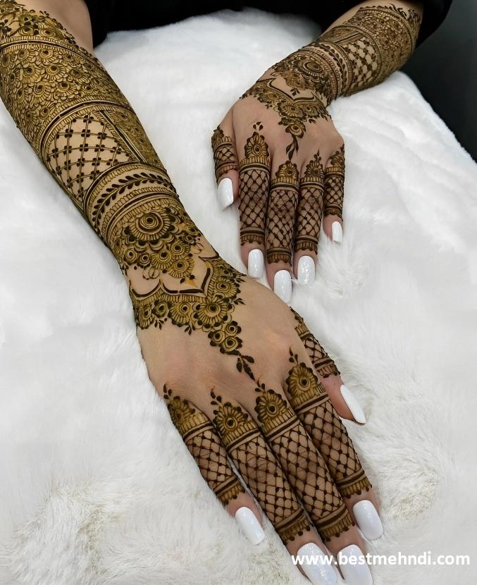 arabic mehndi design back hand 2023