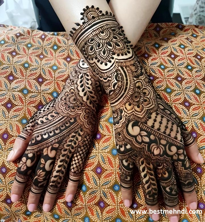 bridal mehndi back hand