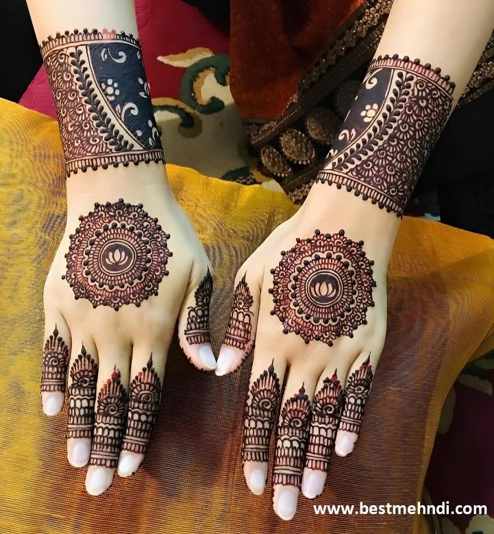 easy back hand mehndi