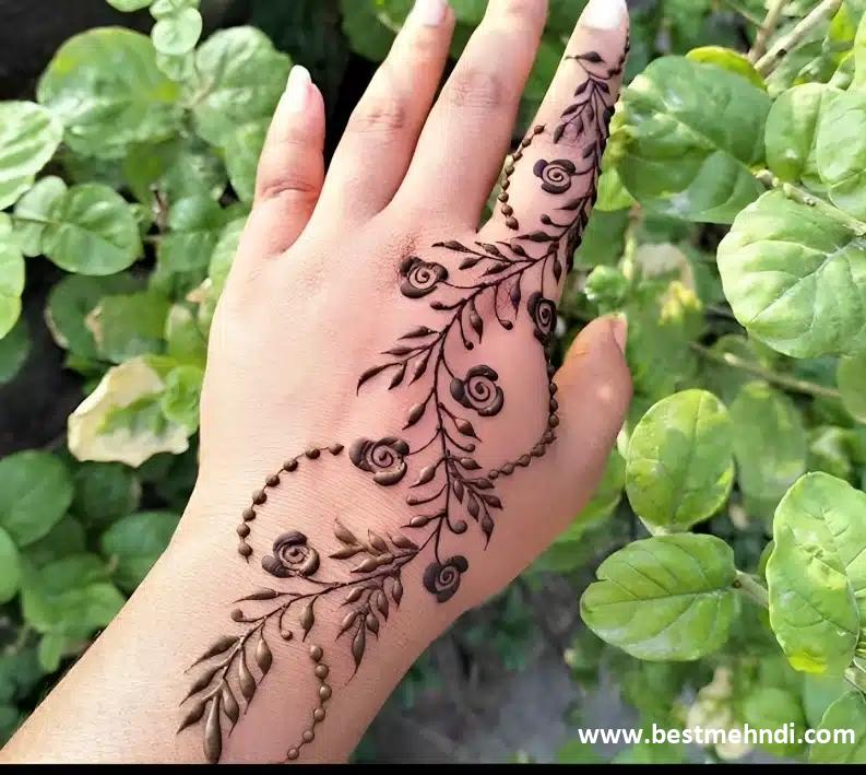 arabic mehndi design back hand