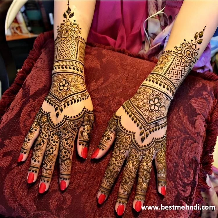 back mehndi design easy