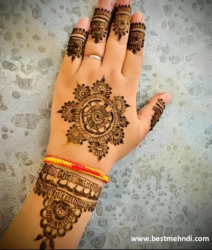 patch mehndi design back hand