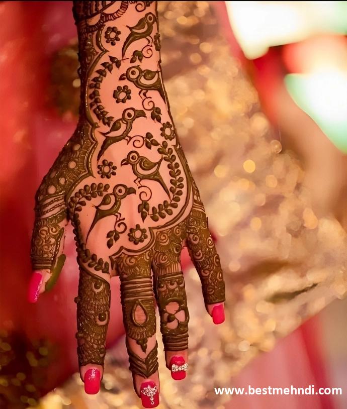 mehndi designs for karwa chauth back hand