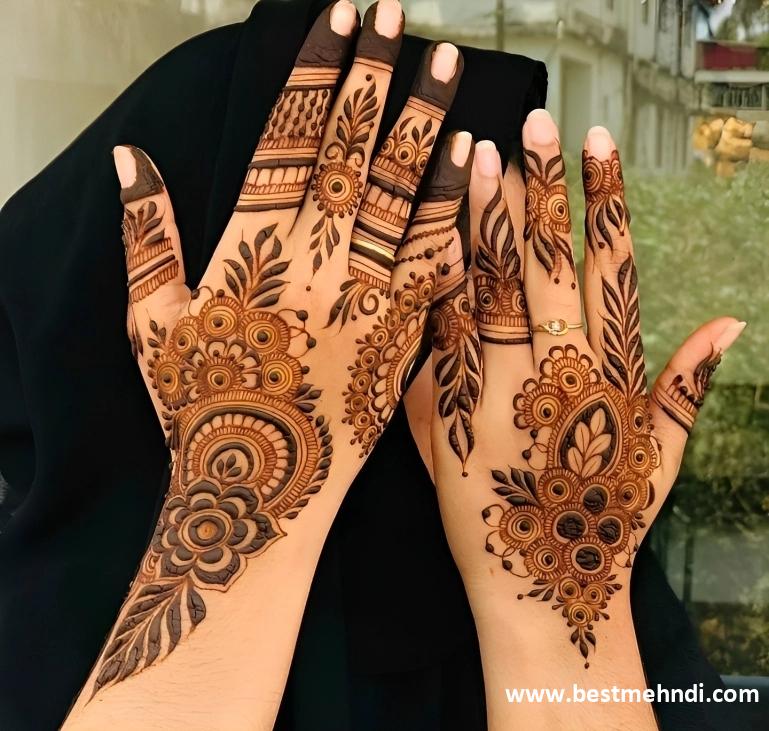 royal easy back hand mehndi design