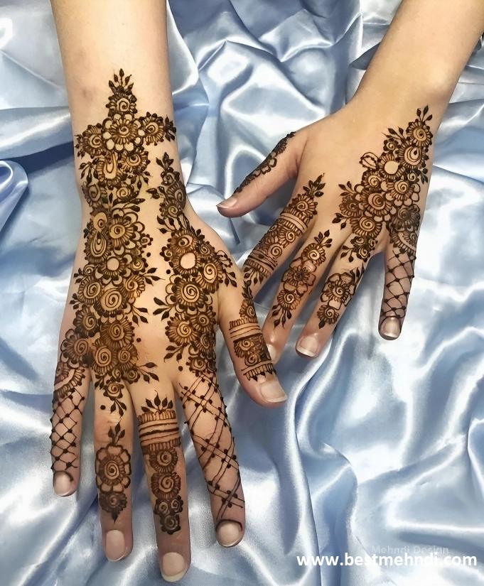 jewellery mehndi design back hand