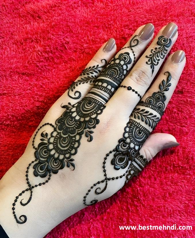 royal groom mehndi design back hand