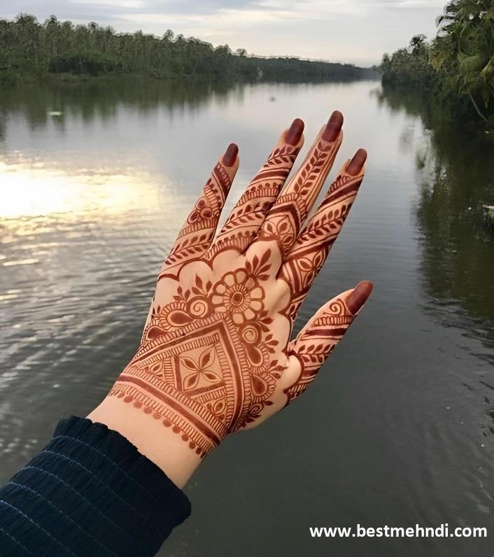 stylish instagram modern back hand mehndi design easy