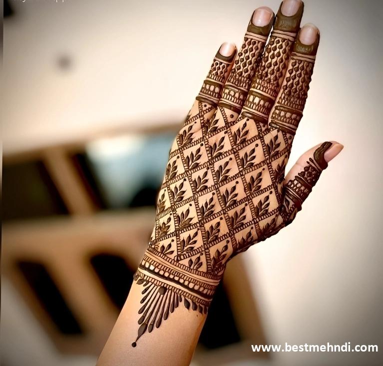 mehndi design back side full hand