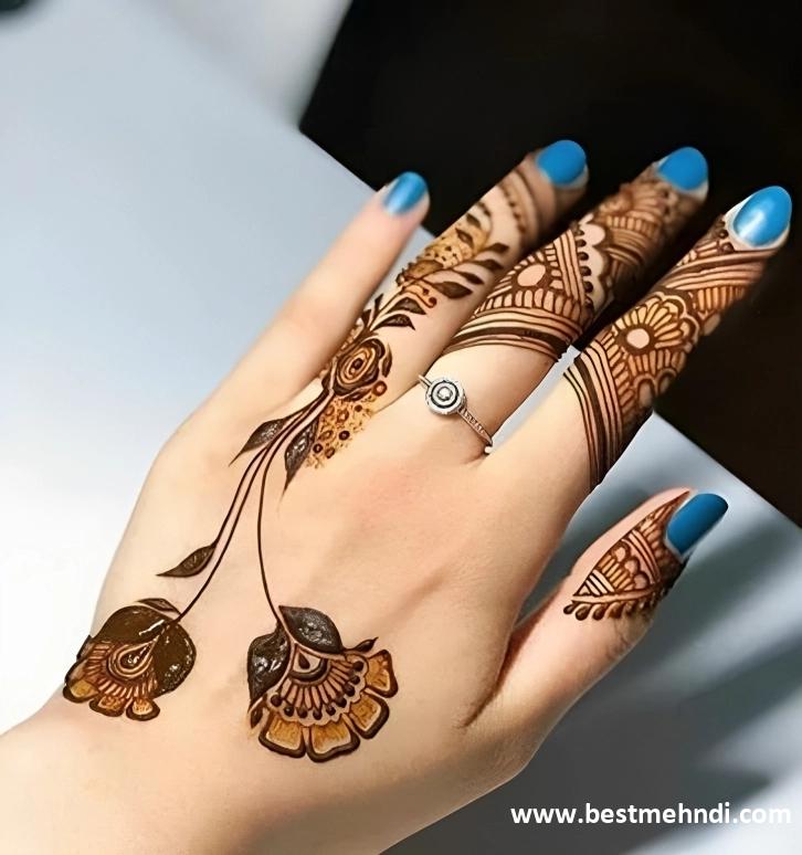 mehndi design easy back