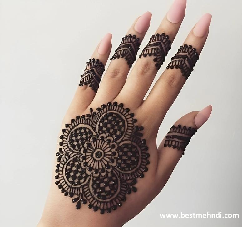 back hand mehndi design simple and easy