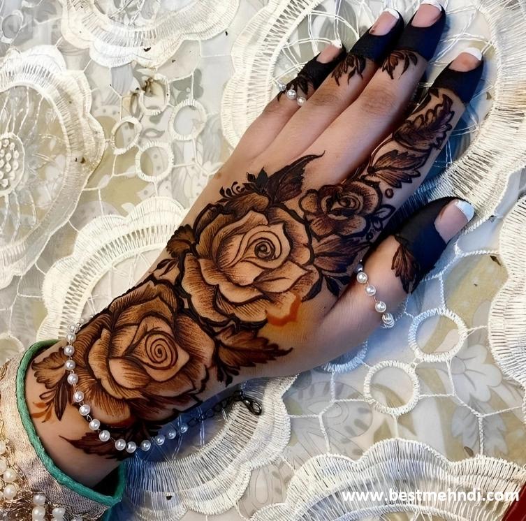 mehndi designs back hand full