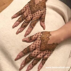 finger mehndi design 10