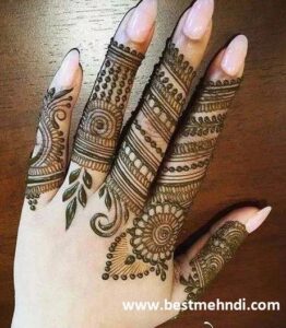 finger mehndi design 13