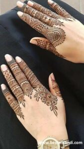 finger mehndi design 14