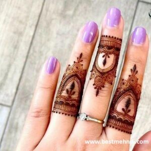 finger mehndi design 16