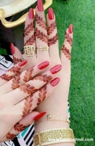 finger mehndi design 6