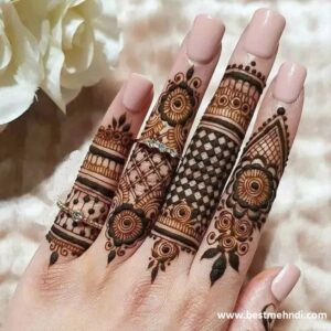 finger mehndi design 7