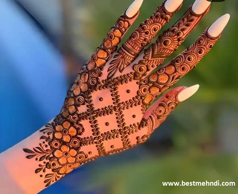 mehndi back design