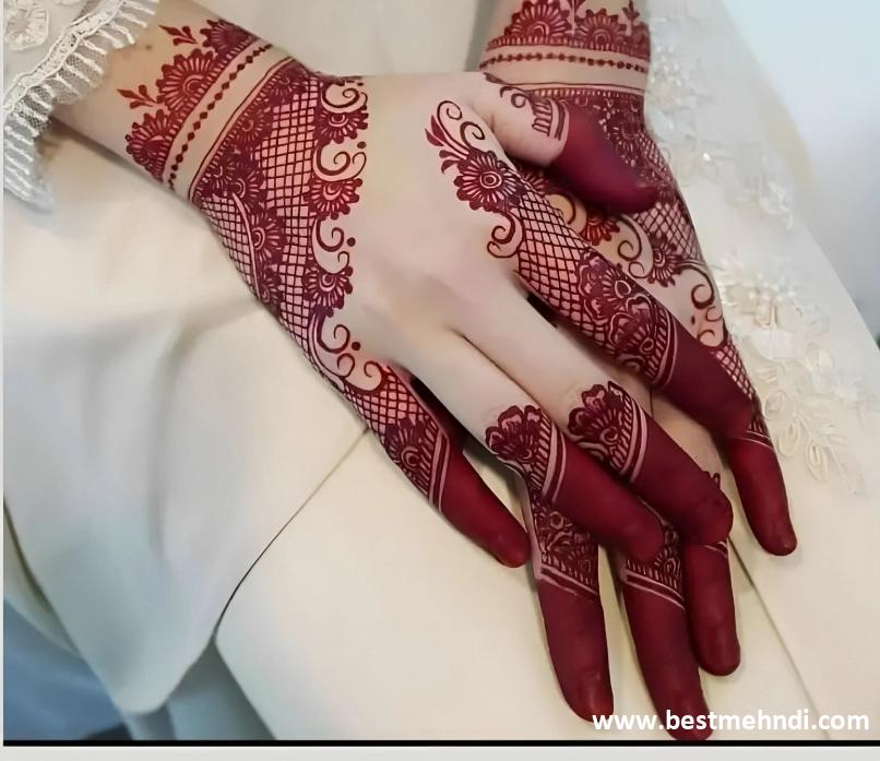 back hand dulhan mehndi design