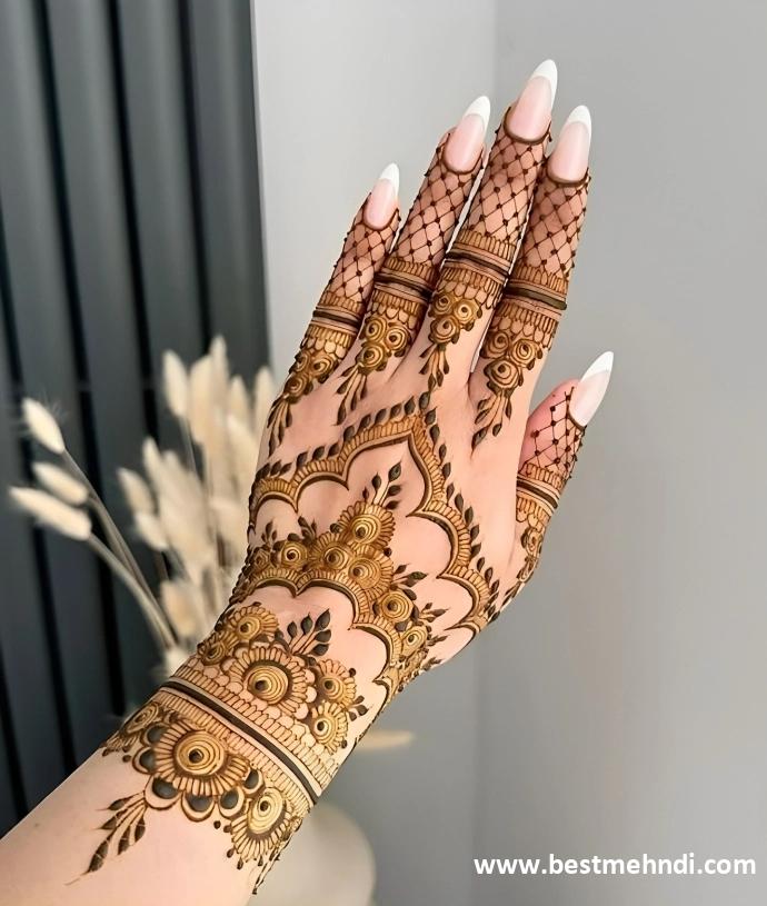 easy back mehndi design