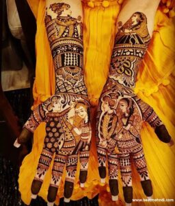 full-hand-dulha-dulhan-mehndi-design