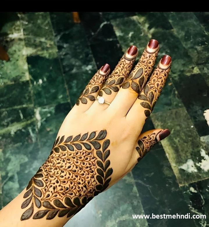 mehndi design back hand 2023 easy