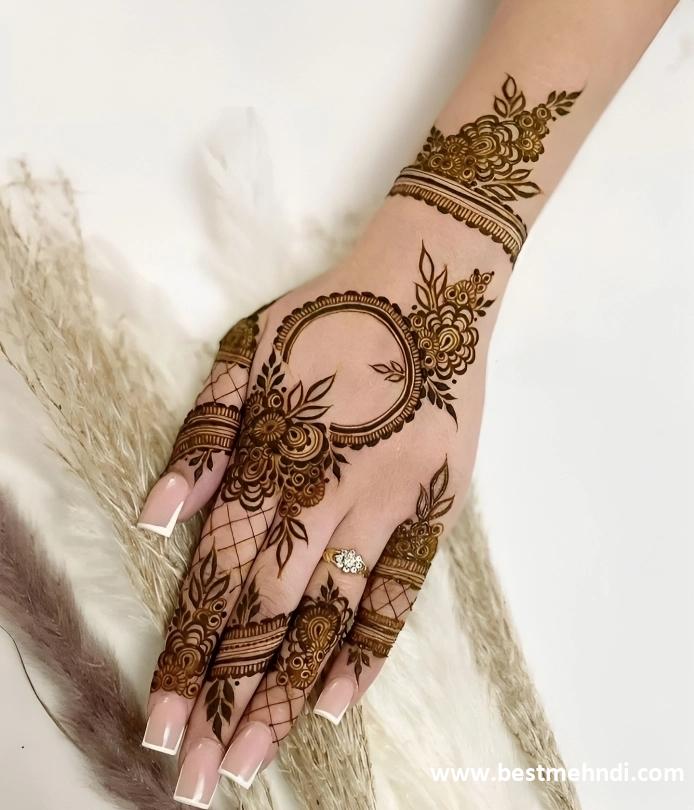 instagram back hand mehndi design