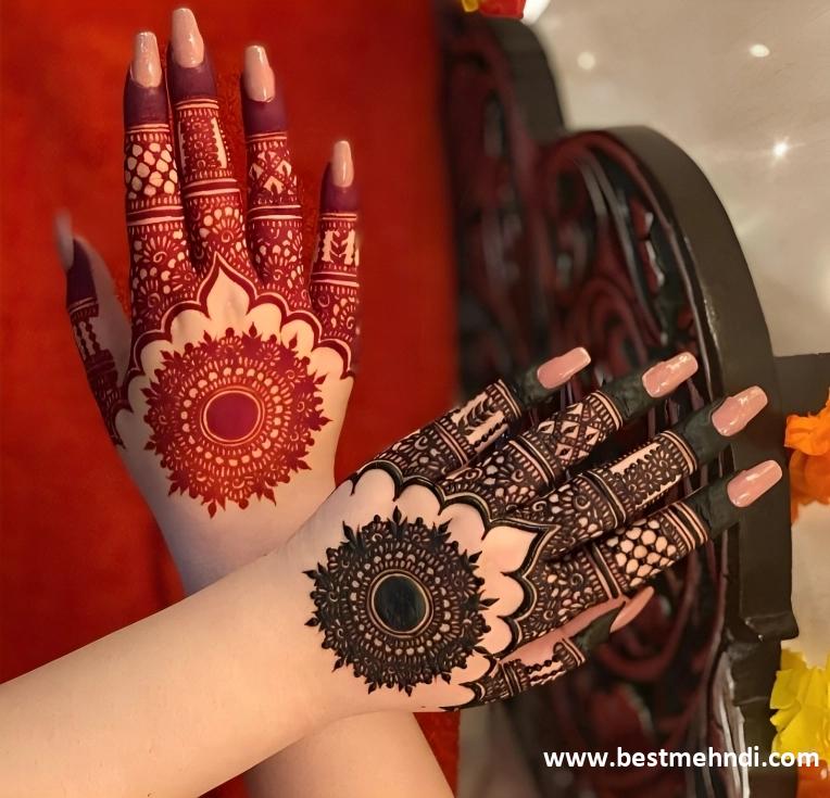 mehndi design back hand stylish