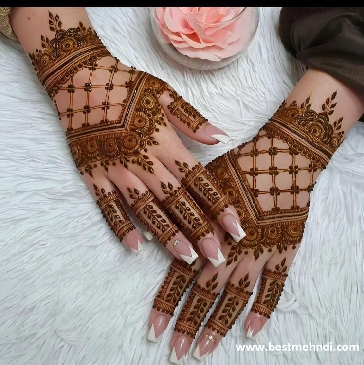 back design mehndi simple