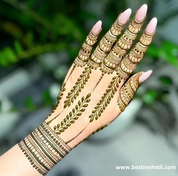 mehndi designs for back hand simple