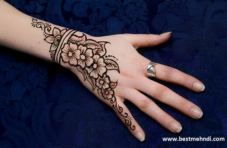 mehndi design simple back