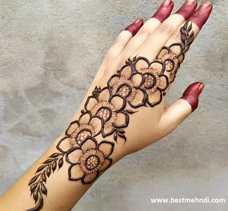 mehndi design back simple