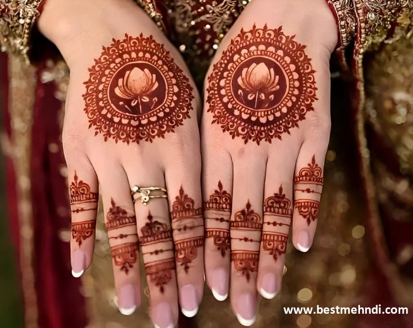 back bridal mehndi design