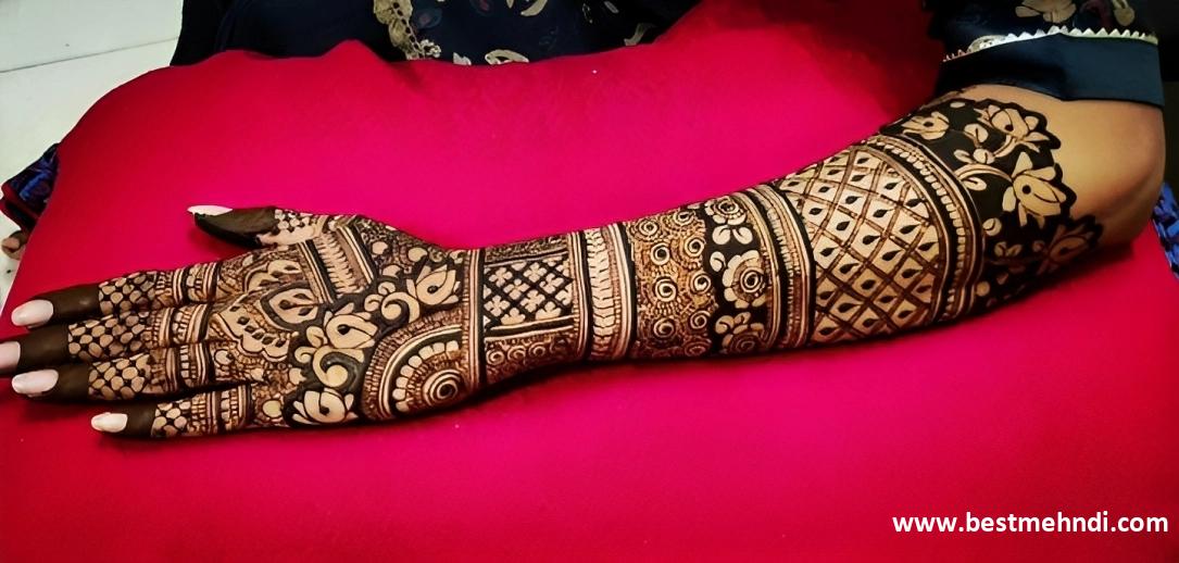 easy mehndi design for back hand