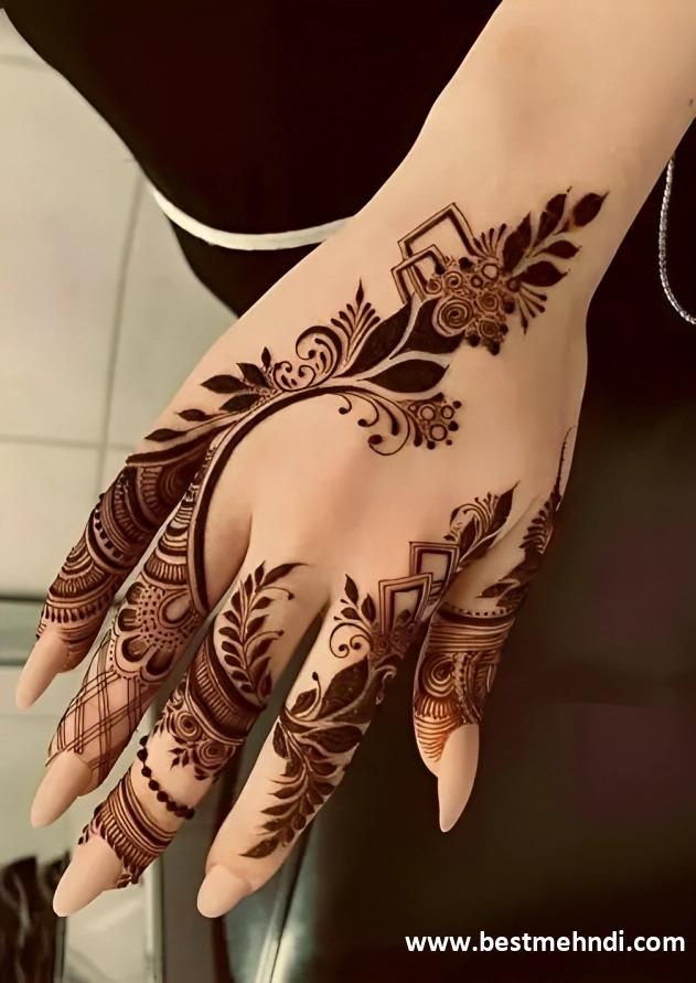 mehndi design simple new 2024 back hand