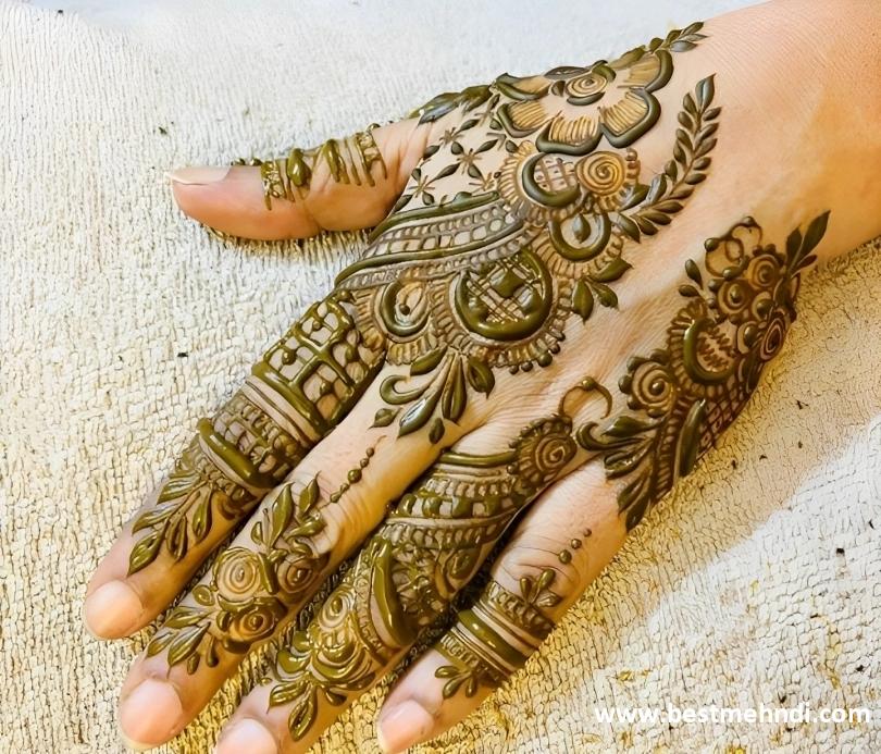 mehndi design of back hand