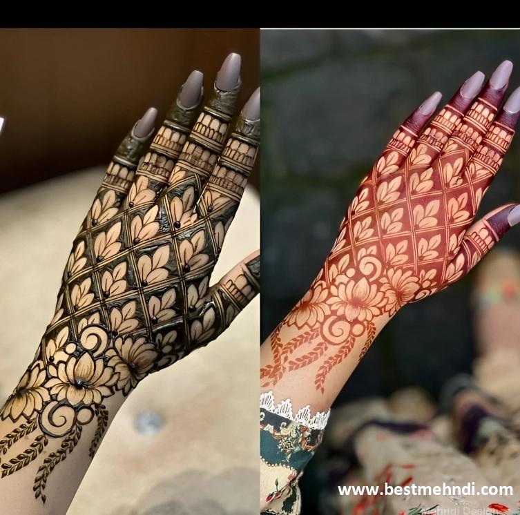 mehndi design back easy