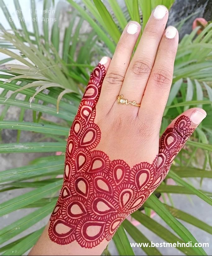 heavy mehndi designs for back hands