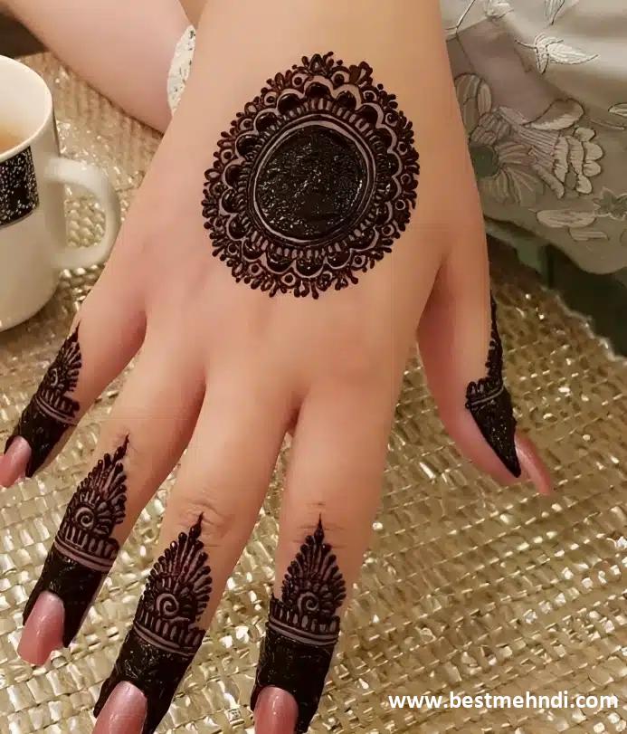 easy arabic mehndi design back hand