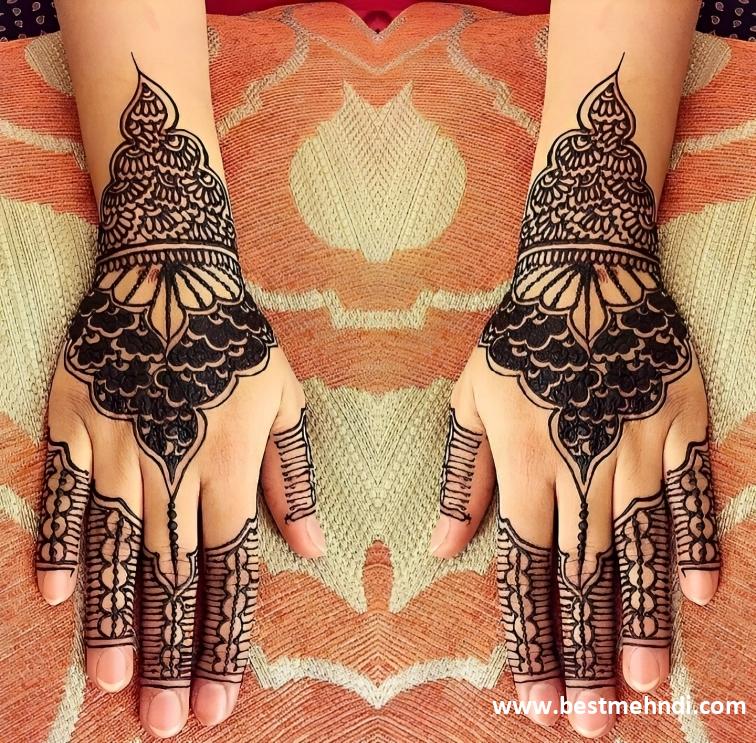 back hand easy mehndi design