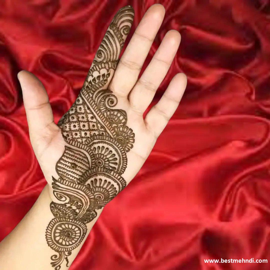 Easy Front Hand Simple Mehndi Design