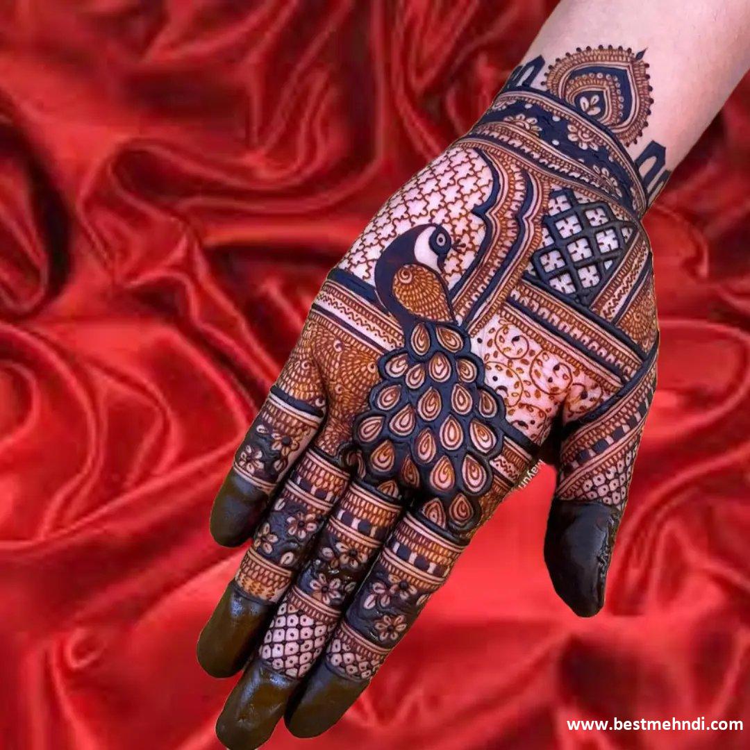 Front Hand Mehndi Design Simple